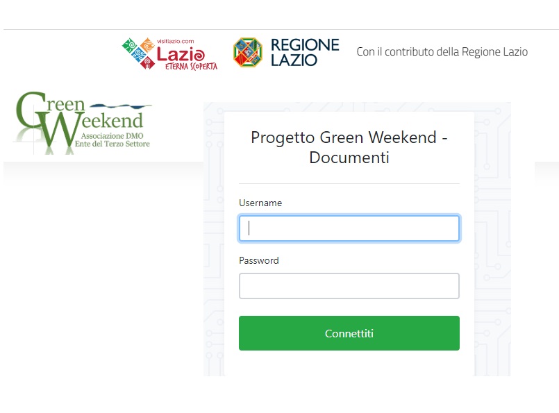 Avvio progetto Green Weekend: piattaforma Repository con documentazione ufficiale